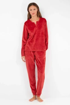 Conjunto de pijama de polar elástica