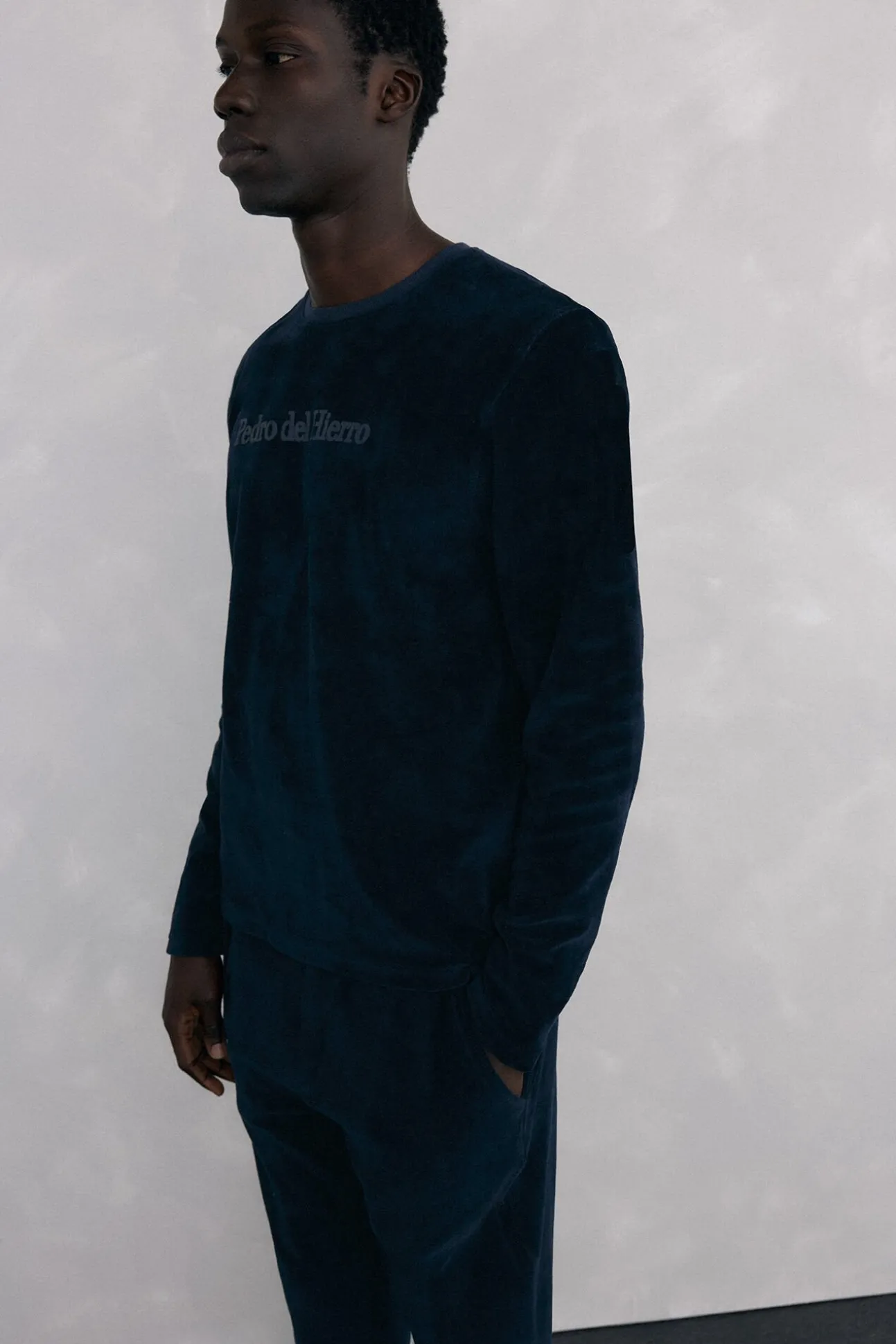 Conjunto de pijama de veludo