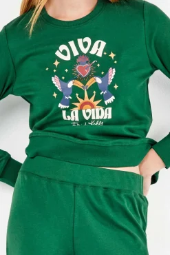 Conjunto de sweatshirt e calça Frida Kahlo