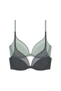 Conjunto Madison de duas peças com enchimento e decote profundo
