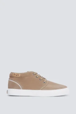 Croute casual de botim e couro