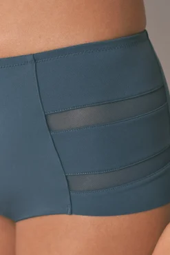 Cueca alta clássica em microfibra verde
