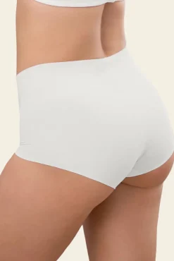 Cueca boxer de cintura alta com efeito invisível
