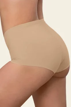 Cueca boxer de cintura alta com efeito invisível