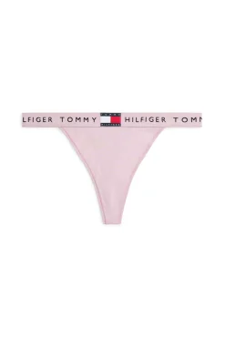 Cueca tanga com logo na cintura