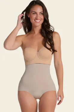 Cuequinha cinta de cintura alta com controle moderado no abdômen e costas