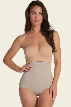 Cuequinha cinta de cintura alta com controle moderado no abdômen e costas