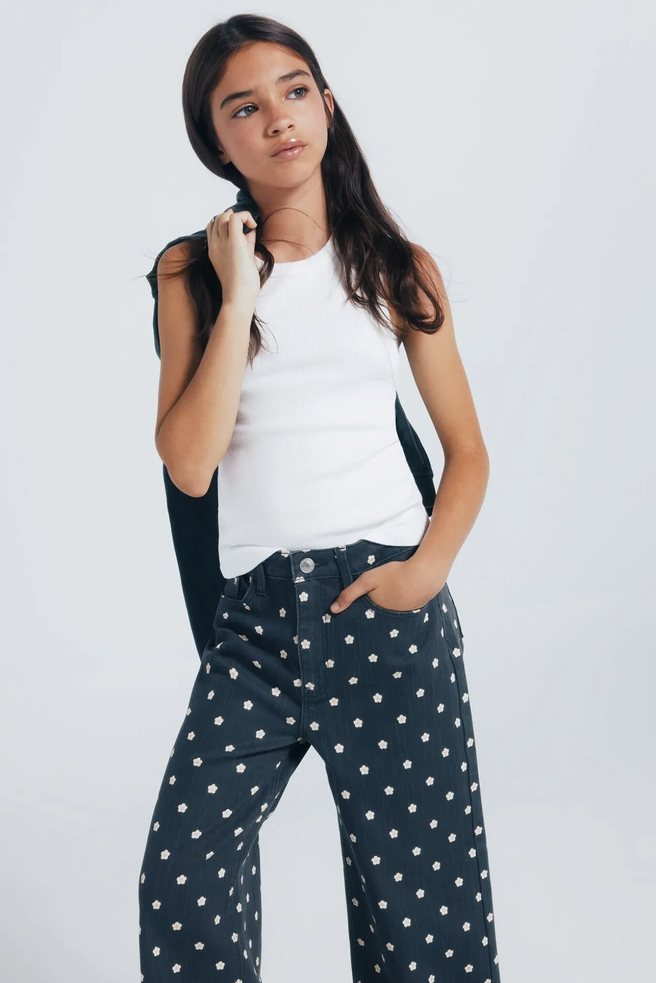 culotte margaridas para menina