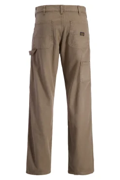 Denim cargo calça