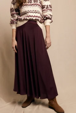 Falda satinada