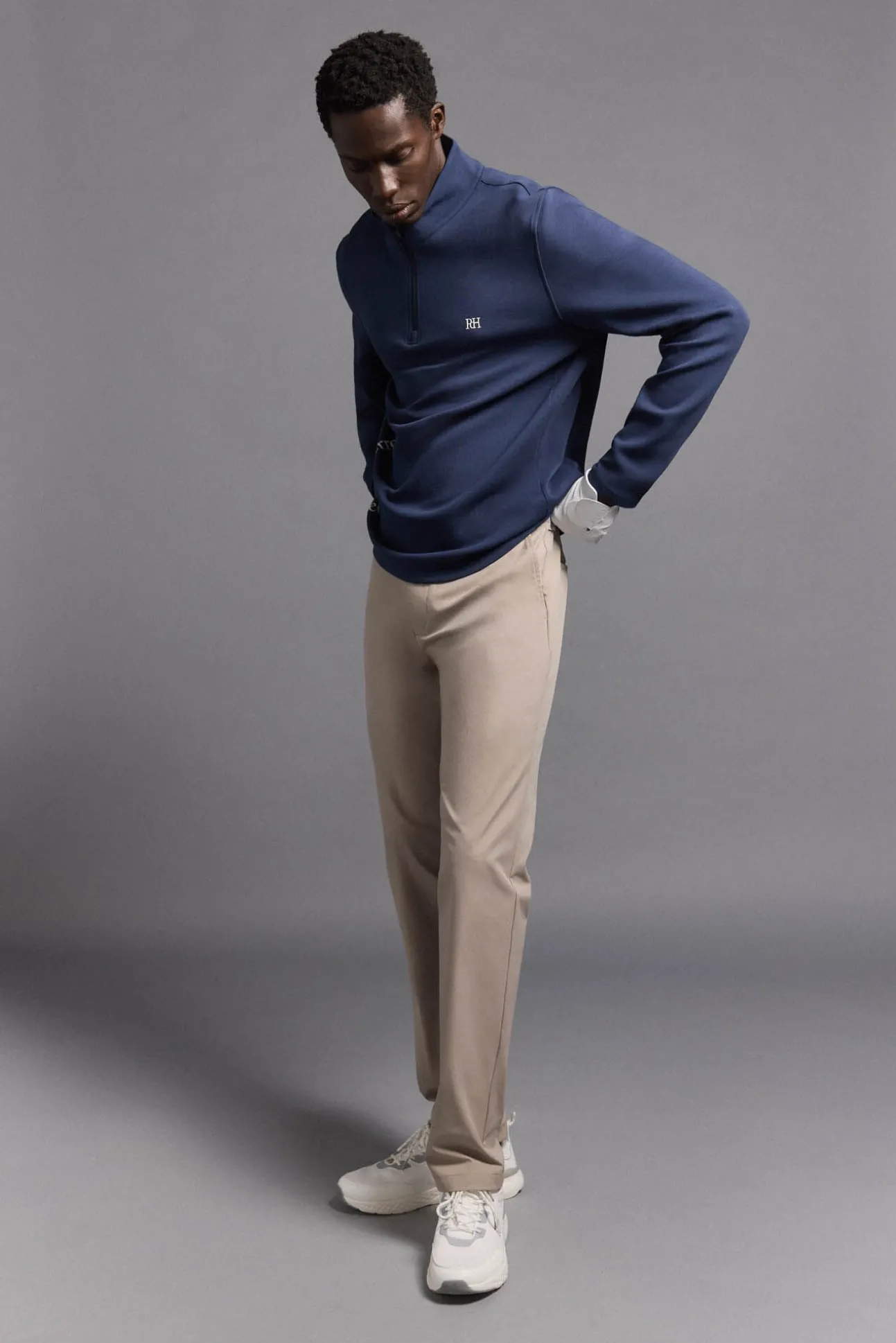 fecho-éclair com Sweatshirt para golfe