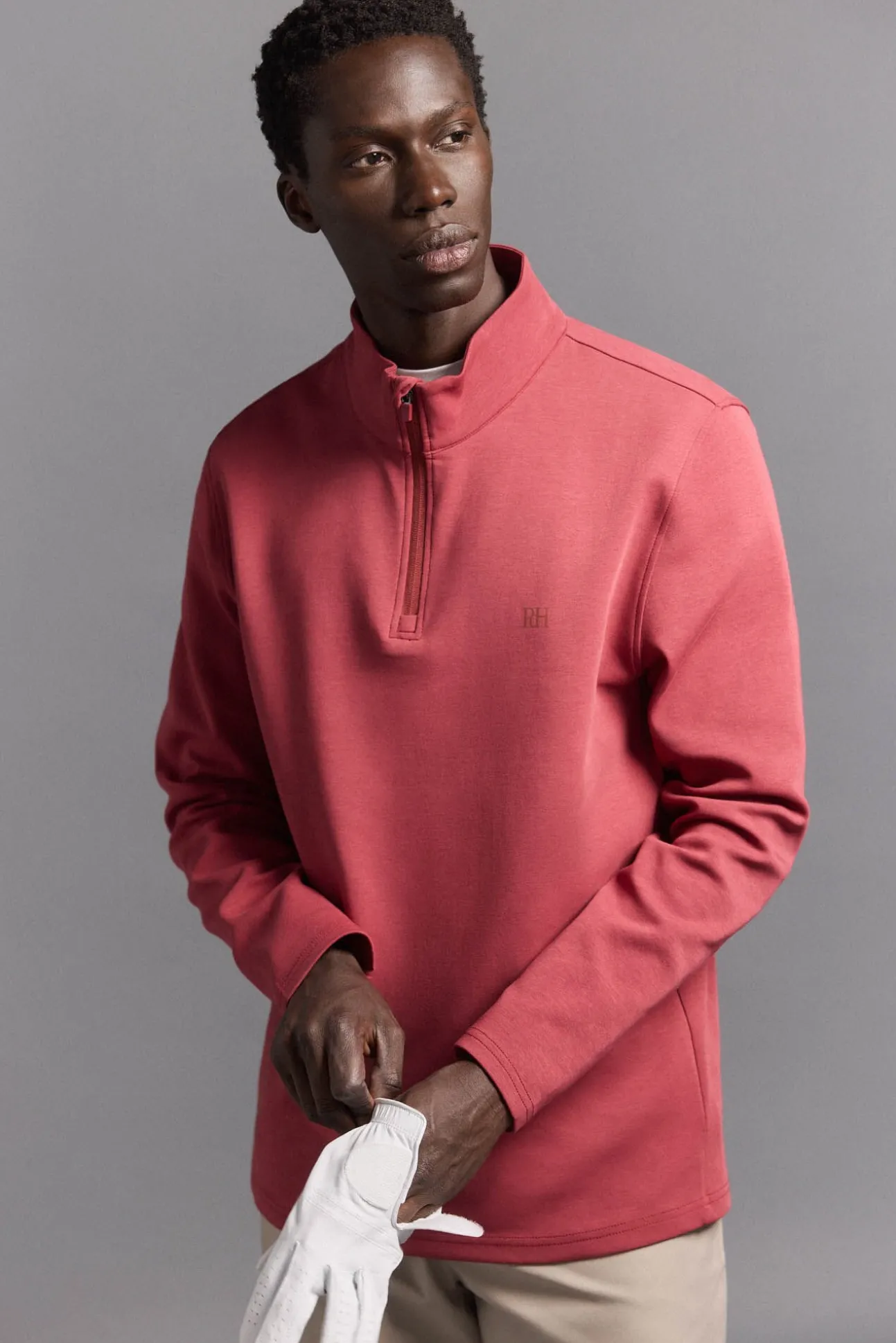fecho-éclair com Sweatshirt para golfe