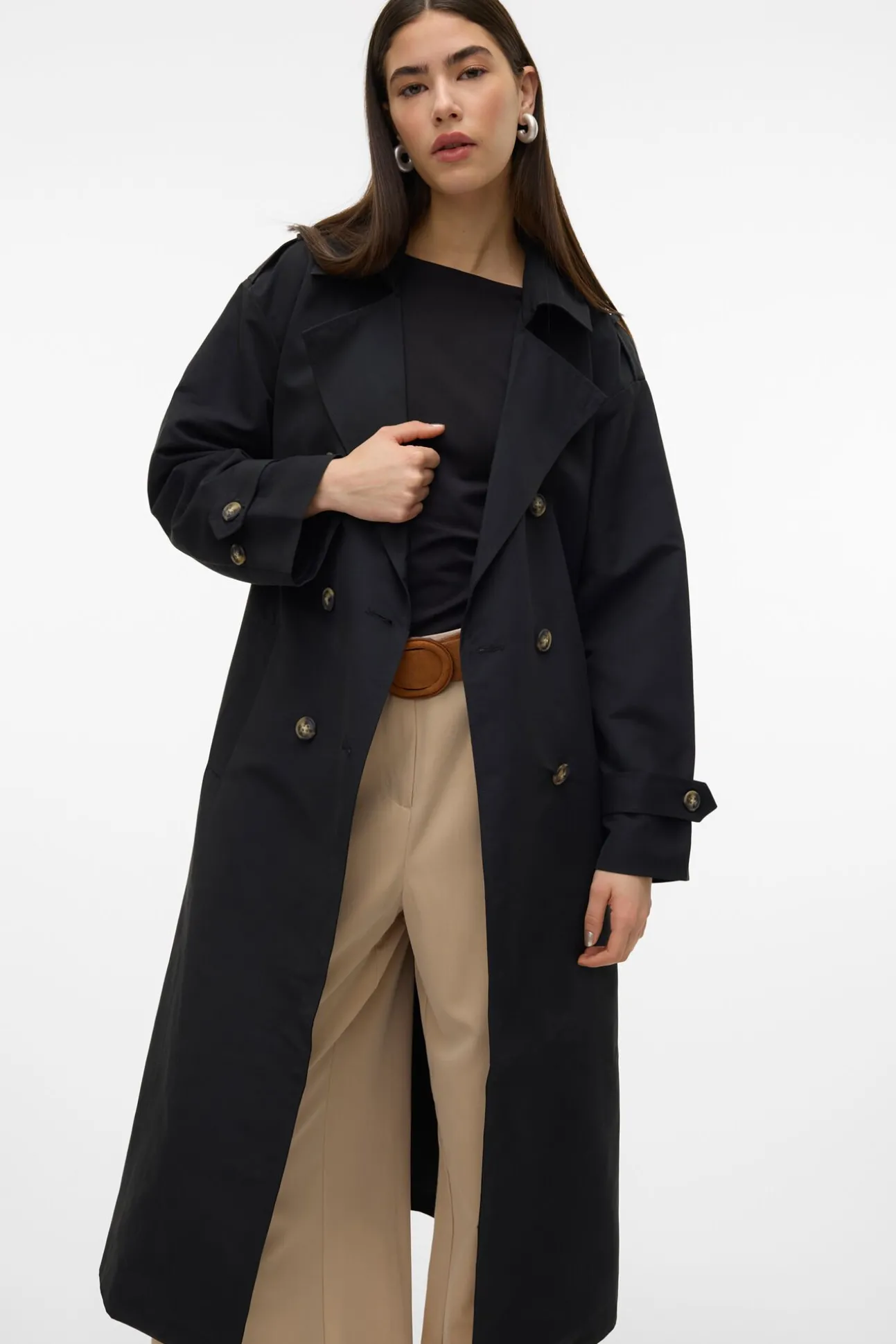 Gabardina longo básico