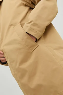 Gabardine com gola italiana