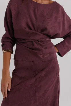 Glory. Blusa com estampado jacquard