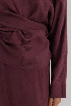 Glory. Blusa com estampado jacquard