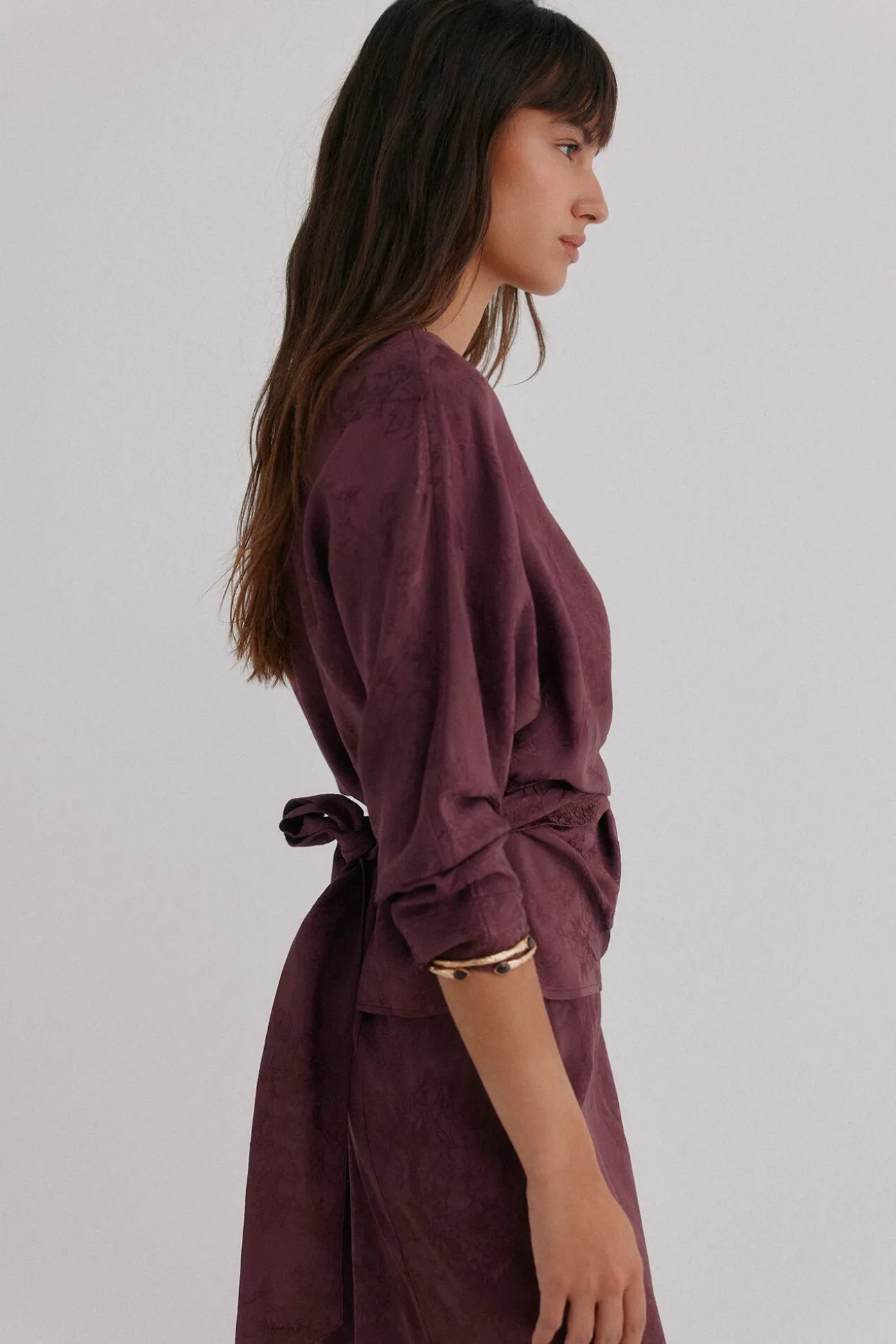 Glory. Blusa com estampado jacquard