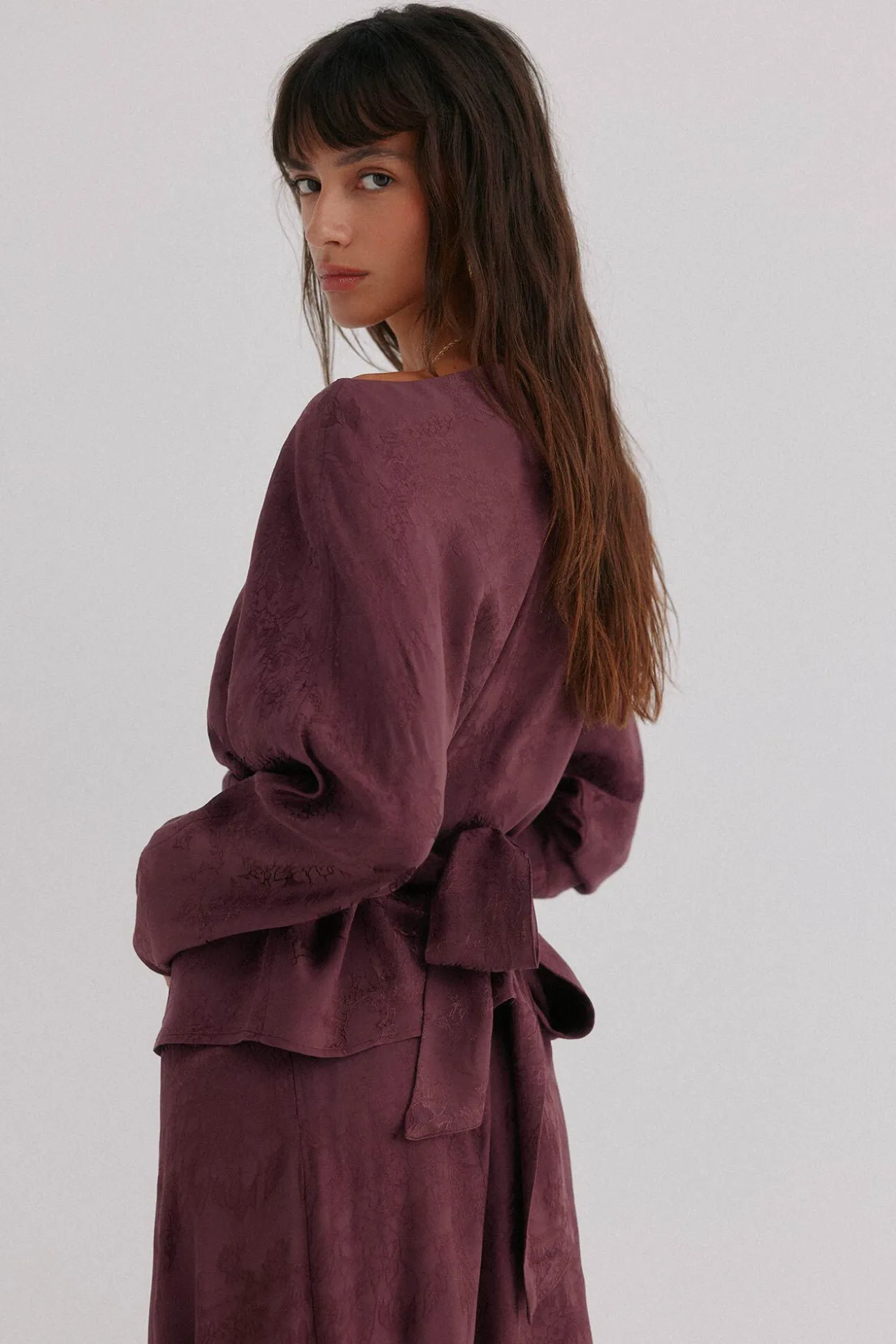 Glory. Blusa com estampado jacquard