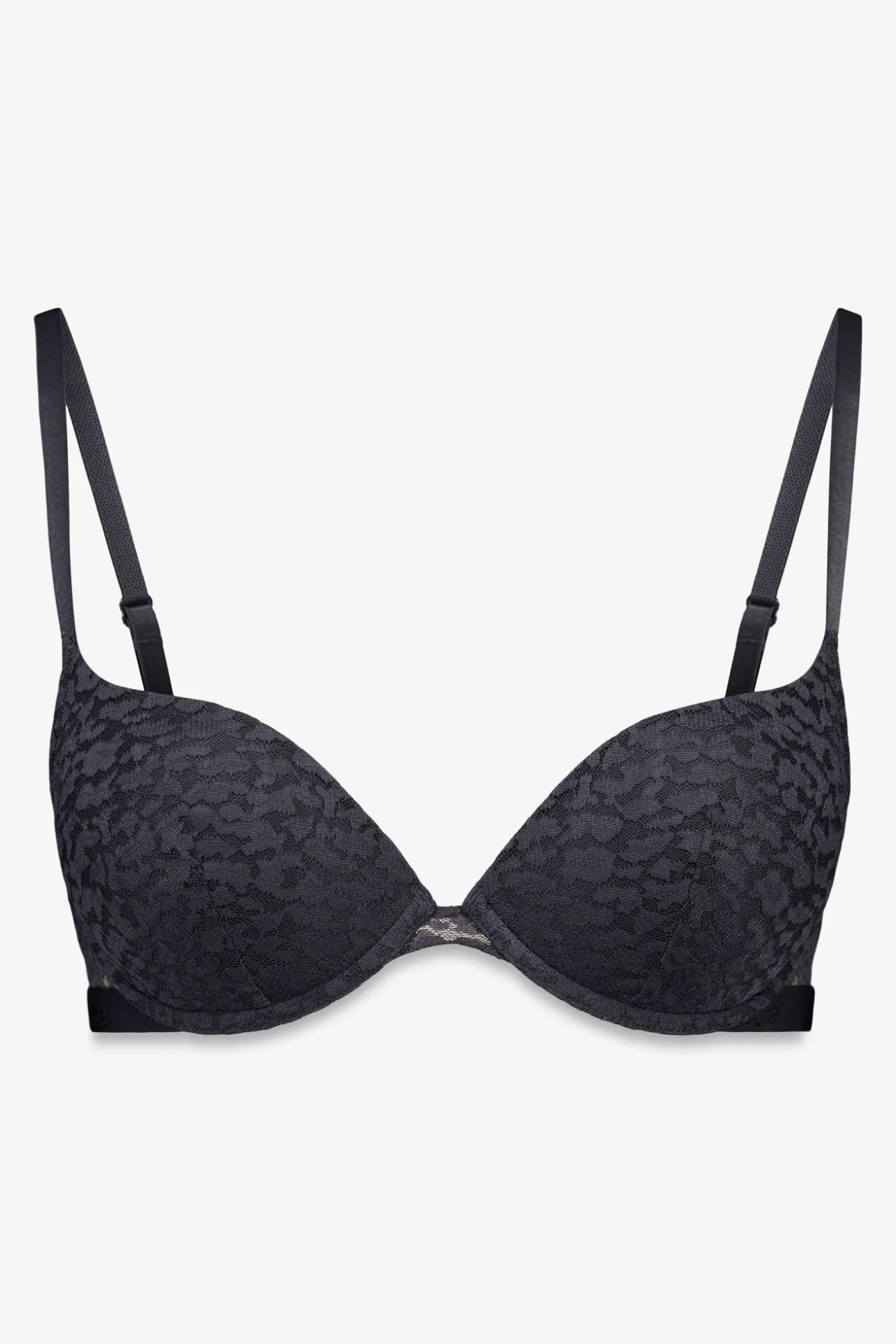 GORGEOUS soutien push-up preto com estampa animal