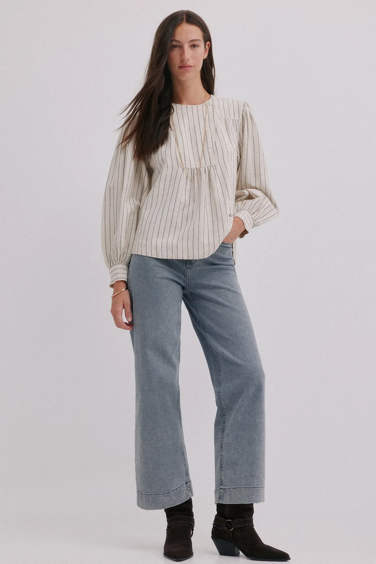 Griselda. Blusa riscas