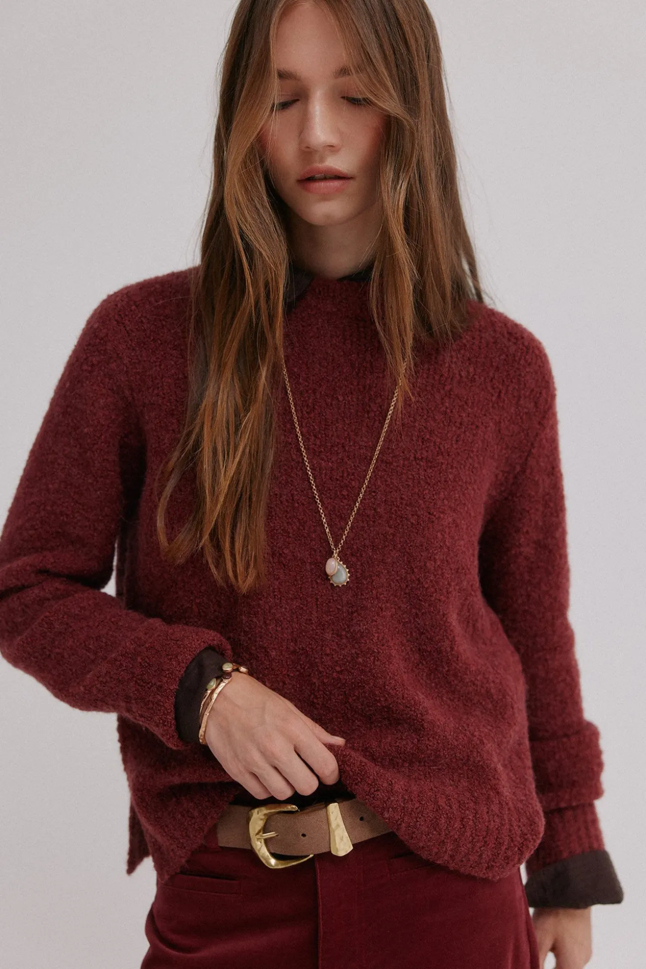 Irati. Camisola bouclé