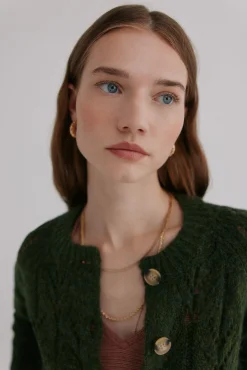 Ivette. Casaco de malha vazado