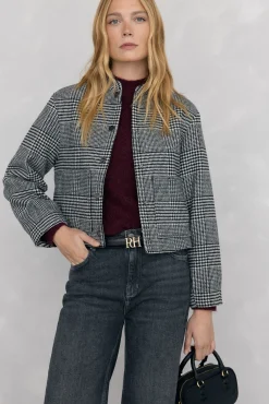 Jaqueta bomber xadrez