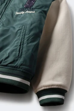 Jaqueta de beisebol universitária masculina