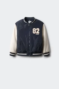 Jaqueta de beisebol universitária masculina