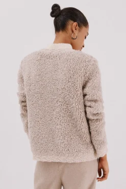 Jaqueta de malha bouclé