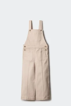 Jardineiras compridas com bolsos para meninas