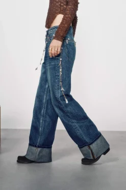 Jeans com punho