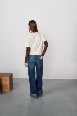 Jeans com punho