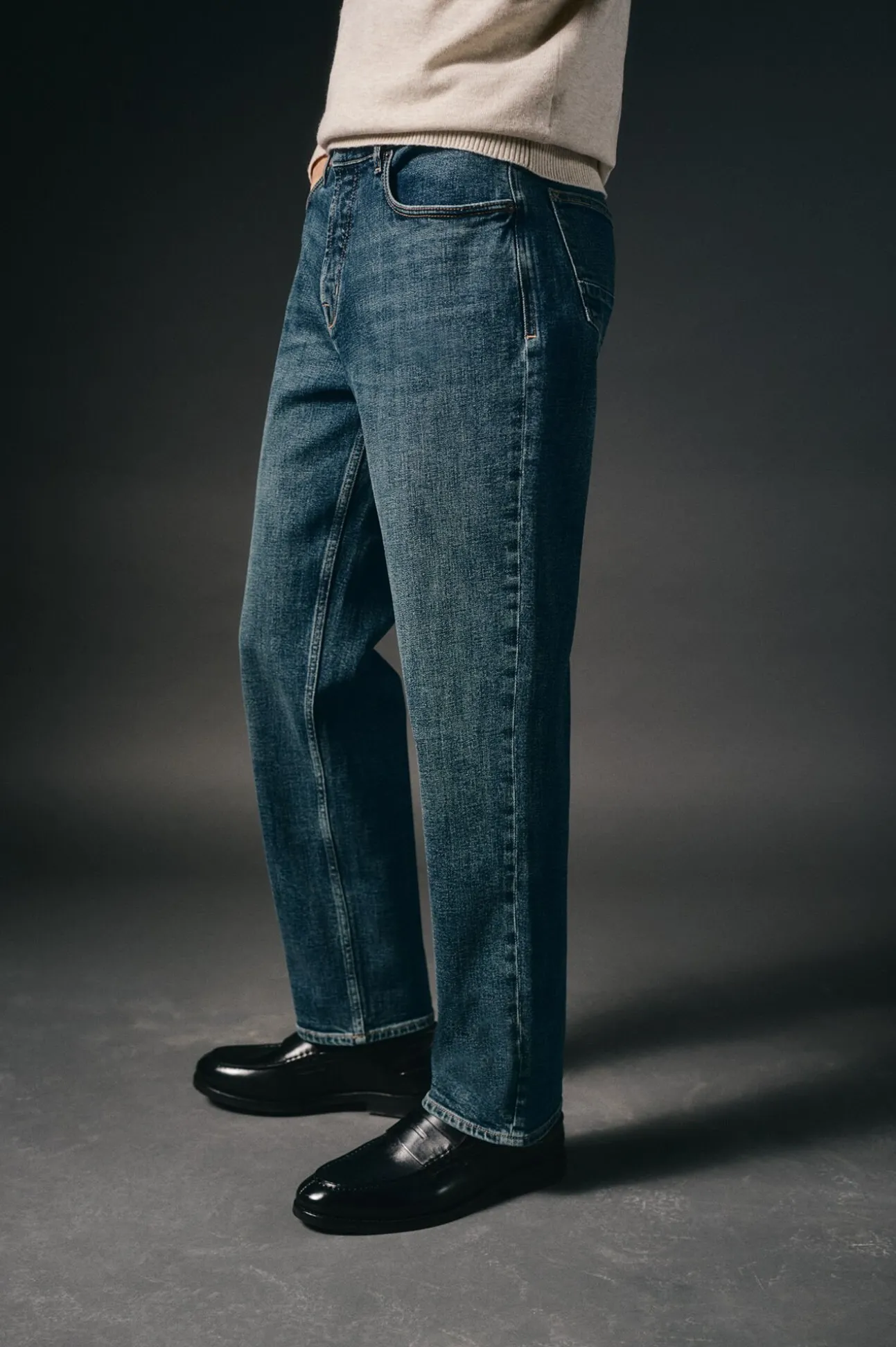 Jeans corte reto