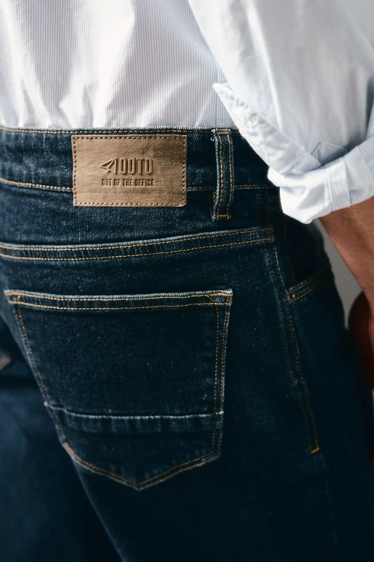 Jeans corte reto