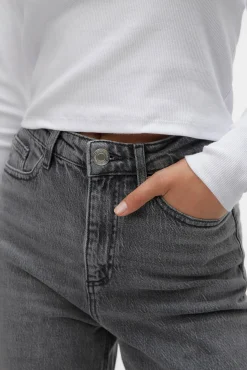 Jeans de corte alta