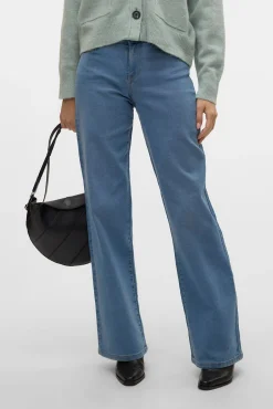 Jeans de perna larga