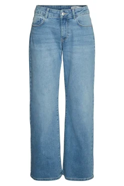 Jeans de perna larga