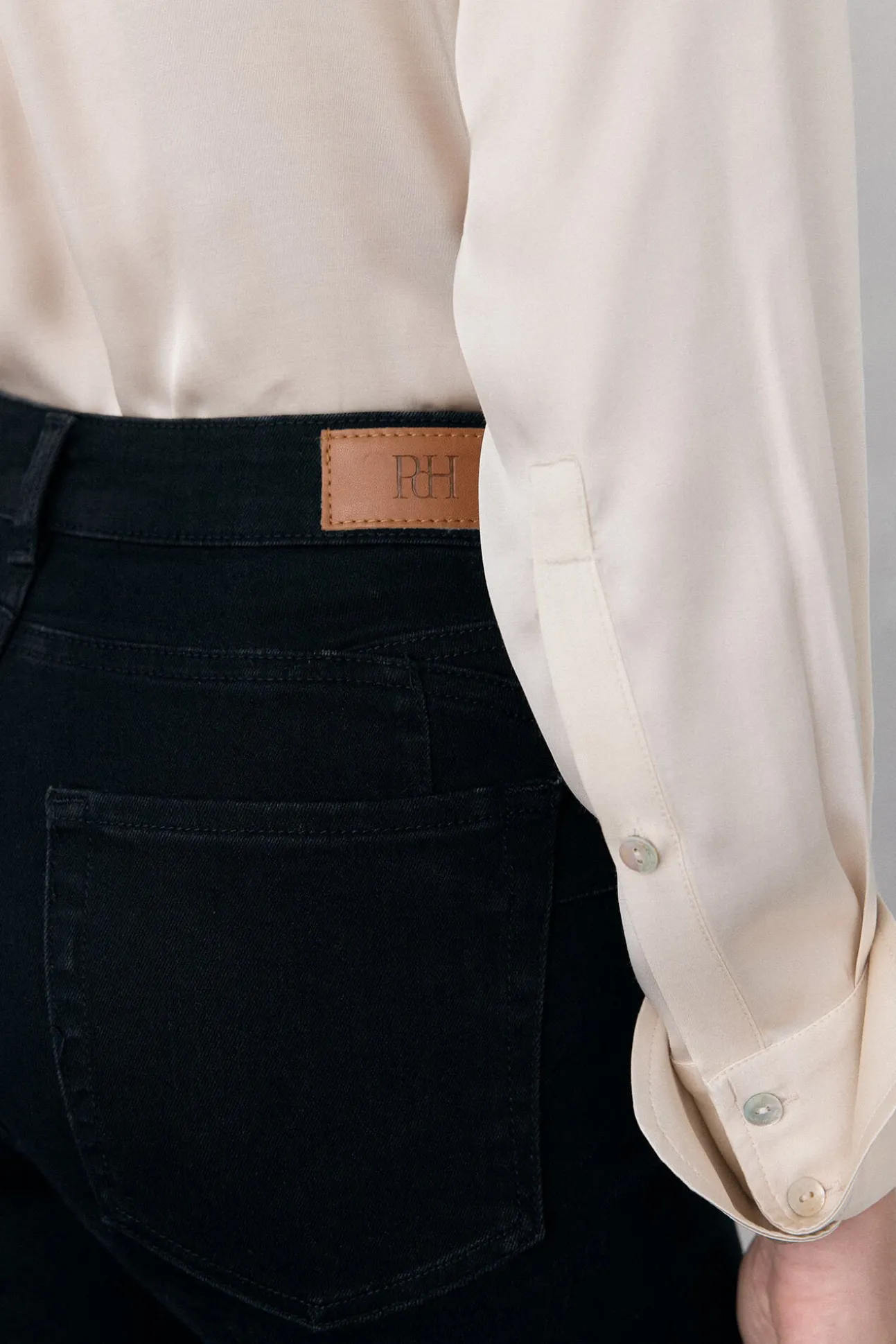 Jeans flare push-up
