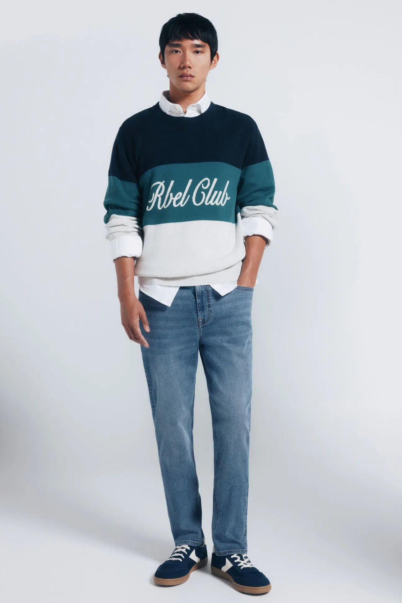 Jeans slim fit tingido