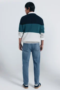 Jeans slim fit tingido