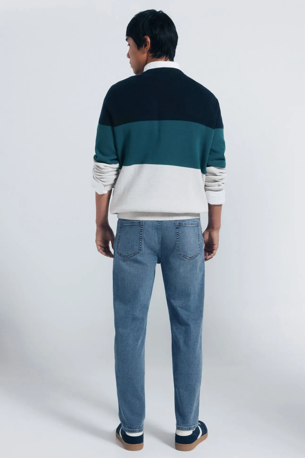 Jeans slim fit tingido