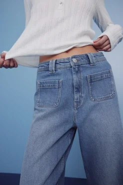 Jeans super flare confortável