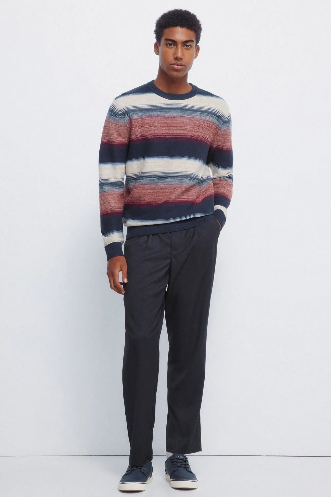 Jersey estruturado multi-listrado