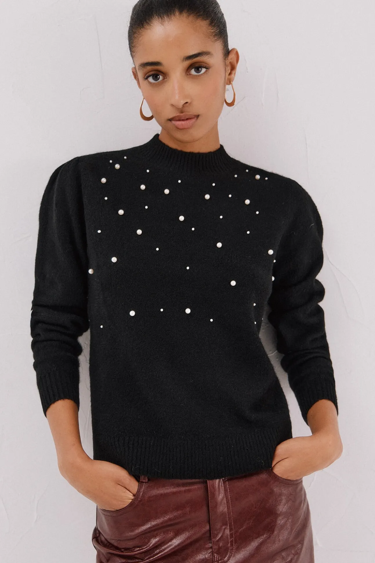 Jersey punto perlas