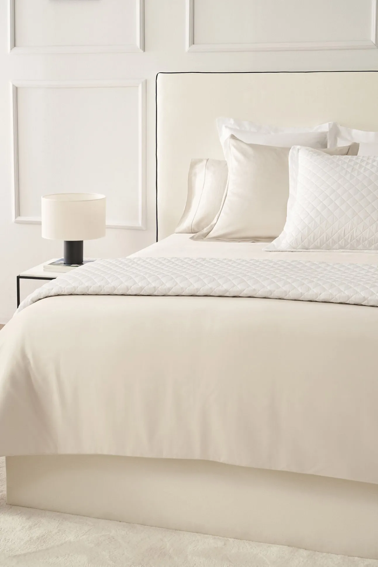 Jogo Capa de Edredão New York Bege cama 150-160 cm