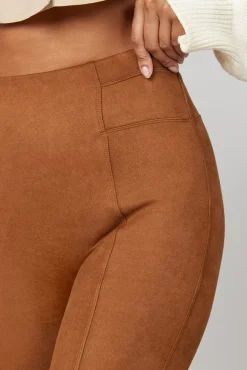 Leggings moldadoras efeito camurça
