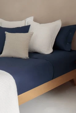 Lençol algodão orgânico. Cama 150-160 cm.