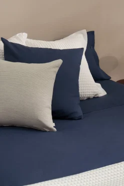 Lençol algodão orgânico. Cama 150-160 cm.