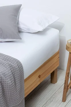 Lençol de baixo algodão percal. Cama 80-90 cm.